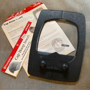 Husqvarna Viking Cap Hoop ‘N Buddyz Black Insert 240mm x 150mm